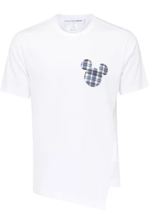 Comme des Garçons T-shirt Comme des Garçons Shirt asimmetrica in cotone bianca