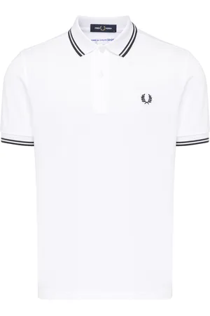 Comme des Garçons Polo Comme des Garçons Shirt x Fred Perry in cotone bianca