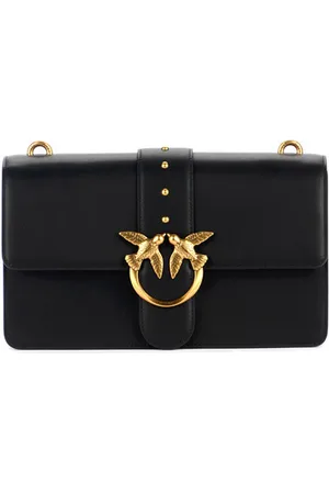Pinko Borsa a tracolla Classic Love Bag Icon Seta in pelle nera