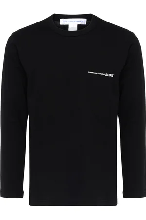 Comme des Garçons T-shirt maniche lunghe Comme des Garçons Shirt in cotone nera