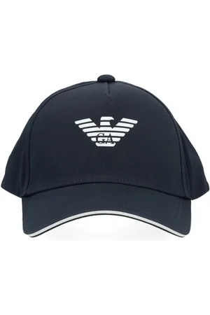 Emporio Armani Cappello con stampa aquila in cotone