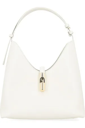 Furla Borsa Goccia M in pelle bianca