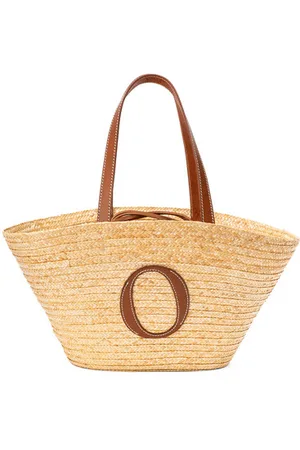 Orciani Borsa Tropea in paglia e cuoio