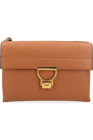 Coccinelle Borsa Arlettis Signature Medium in pelle color cuoio