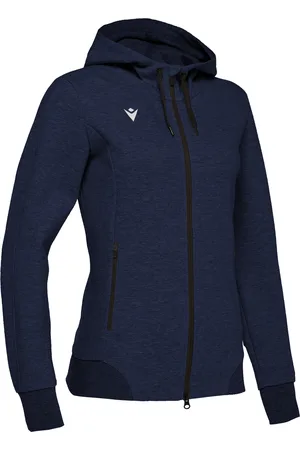 macron Felpa con cappuccio zip per donna lyre