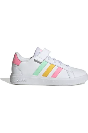 adidas Scarpe da ginnastica con stringhe e strappo in velcro per bambini Grand Court