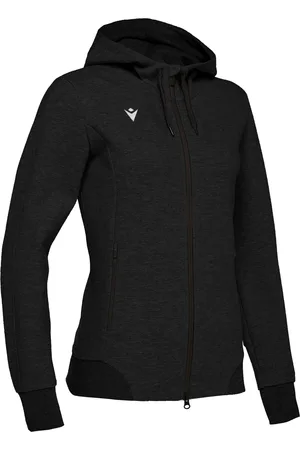 macron Felpa con cappuccio zip per donna lyre