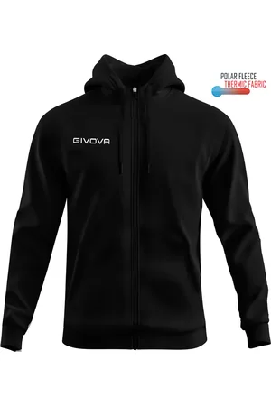 Givova Felpa in pile con cappuccio e zip 500