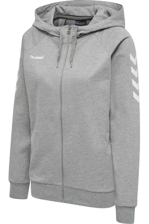 Hummel Giacca zip a donna con cappuccio hmlGO cotton