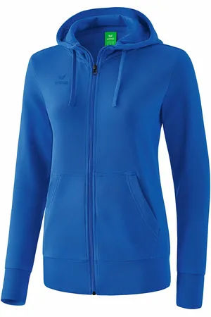Erima Felpa con zip e cappuccio donna Basic