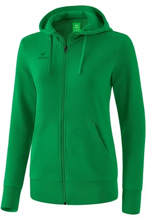 Erima Felpa con zip e cappuccio donna Basic