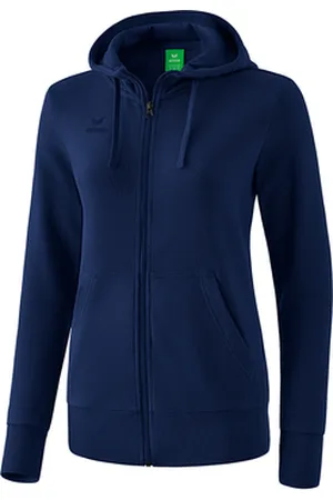 Erima Felpa con zip e cappuccio donna Basic