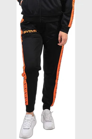 Givova Pantaloni della tuta con bande a maglia
