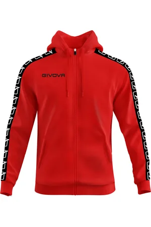 Givova Felpa fascia con cappuccio e zip integrale