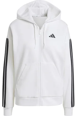 adidas Felpa à capuche zippé femme Essentials 3-Stripes Fleece