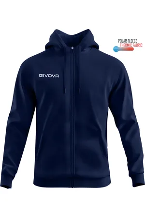 Givova Felpa in pile con cappuccio e zip 500
