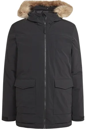adidas Parka con cappuccio in pelliccia