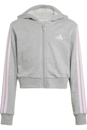 adidas Felpa con cerniera a cappuccio da bambina Essentials