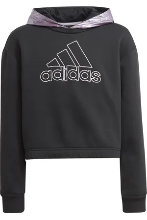 adidas Felpa corta con cappuccio da bambina Glam