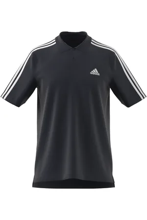 adidas Polo e piccolo logo ricamato in piqué Essentials 3-Stripes