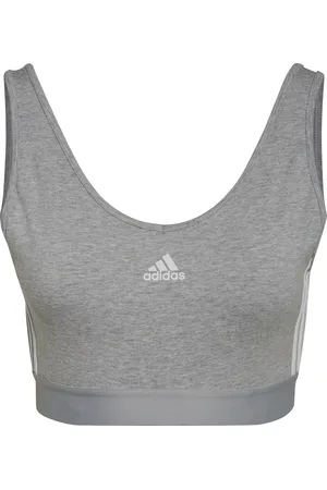 adidas Reggiseno con imbottiture rimovibili per donne Essentials 3-Stripes