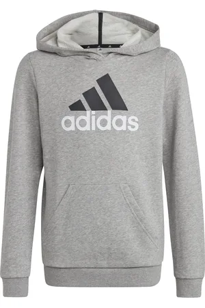 adidas Felpa con cappuccio grande logo bicolore cotone bambino Essentials Big Logo
