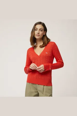 HARMONT&BLAINE Maglia Misto Seta Scollata A V, , Taglia: XXS
