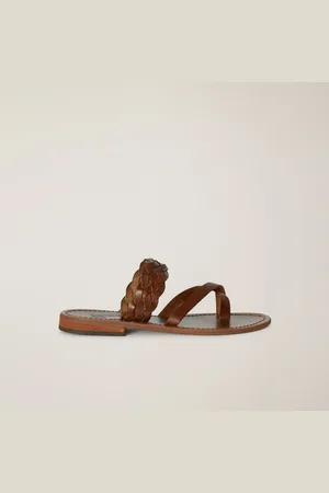 HARMONT&BLAINE Sandali In Cuoio Con Treccia, , Taglia: 39