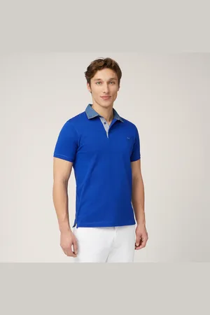 HARMONT&BLAINE Polo Con Collo In Denim, , Taglia: 3XL
