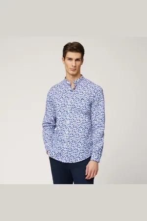 HARMONT&BLAINE Camicia Coreana Con Fiorellini, , Taglia: 4XL