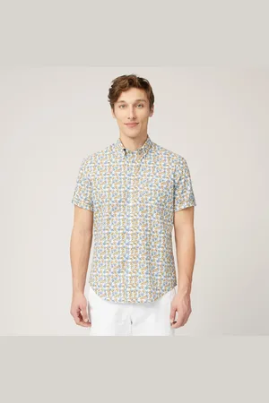 HARMONT&BLAINE Camicia Fiorata Maniche Corte, , Taglia: 3XL