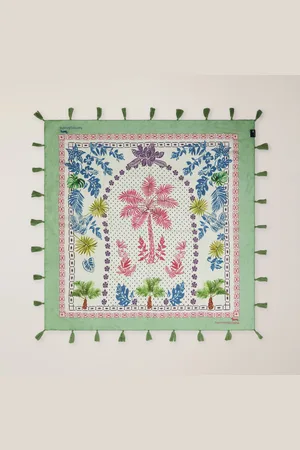 HARMONT&BLAINE Foulard In Seta Stampa Palme, , Taglia: UNI