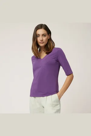 HARMONT&BLAINE Maglia In Cotone Scollata A V, , Taglia: XS