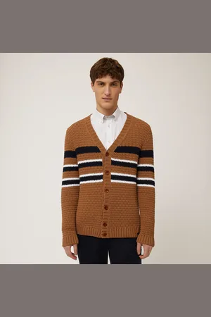 HARMONT&BLAINE Maxi Cardigan A Righe Piazzate, , Taglia: L