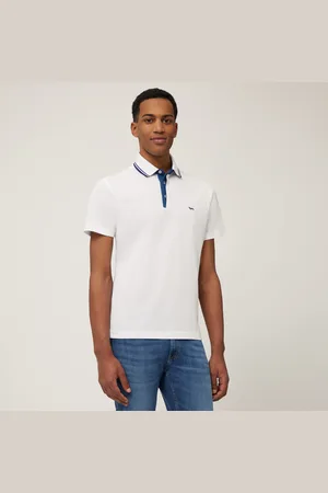 HARMONT&BLAINE Polo Con Dettagli In Denim, , Taglia: XXL