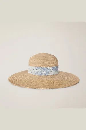 HARMONT&BLAINE Cappello In Rafia Con Foulard, , Taglia: UNI