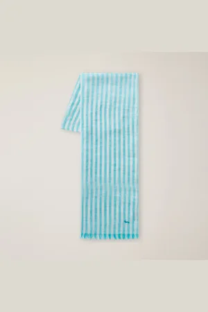 HARMONT&BLAINE Sciarpa In Lino Righe Sorbetto, , Taglia: UNI