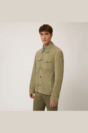 HARMONT&BLAINE Overshirt Pelle Indigo Cruise, , Taglia: L
