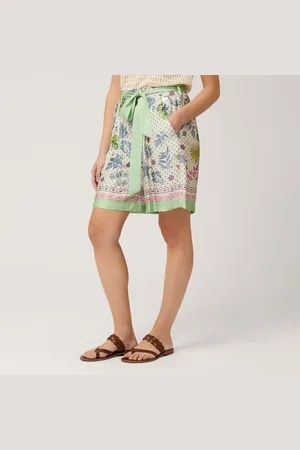 HARMONT&BLAINE Bermuda Stampa Fiori E Foglie, , Taglia: 40