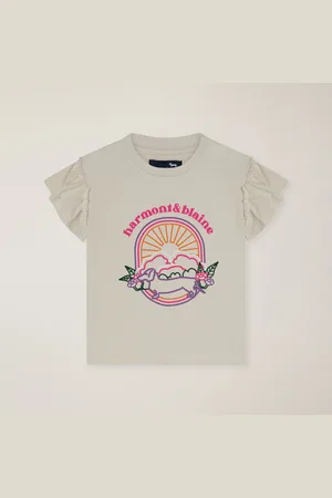 HARMONT&BLAINE T-shirt con maniche volant, , Taglia: 2Y