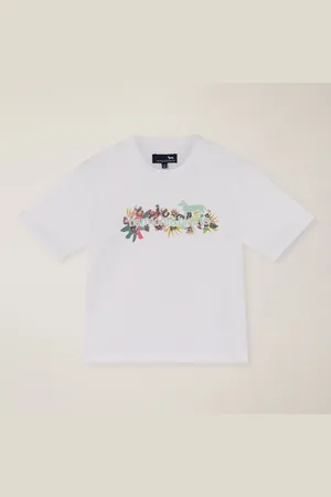 HARMONT&BLAINE T-shirt oversize in cotone con stampa, , Taglia: 2Y