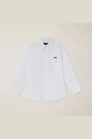 HARMONT&BLAINE Camicia tinta unita collo button down, , Taglia: 14Y