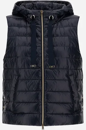 HERNO Smanicato In Nylon Ultralight E Monogram Lurex - Donna Gilet E Smanicati 36