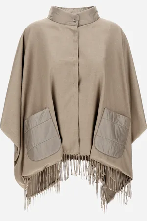 HERNO Poncho In Summer Silk E Nylon Ultralight - Donna A-shape M