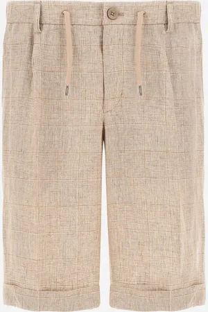 HERNO Short In Galles Linen - Uomo Pantaloni S