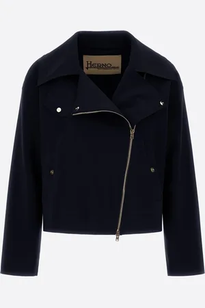 HERNO Giacca Biker In First Act Pef - Donna Parka E Giacche 38