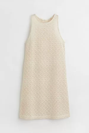 H&M Crochet-look sleeveless dress
