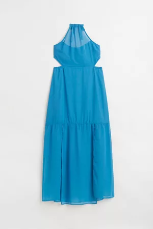 H&M Open-backed chiffon dress