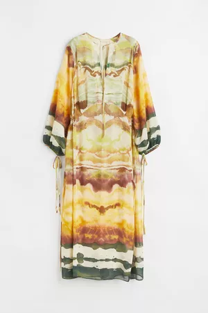 H&M Donna Vestiti stampati - Tie-detail patterned dress