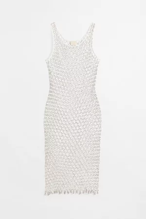 H&M Donna Vestiti - Abito in mesh con perline